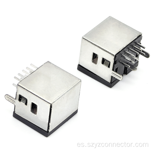 Conector hembra MINI DIN 90 grados DIP